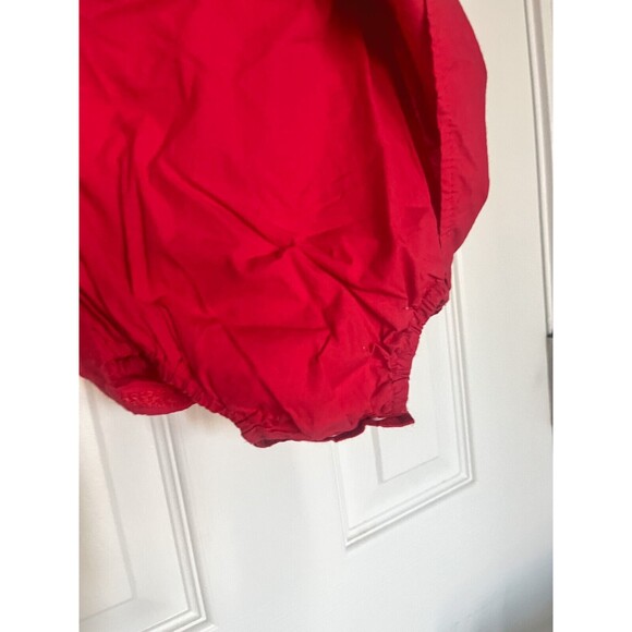 Baby Girl Red Romper with Bow and Lace details 12-18 Months - Picture 7 of 8
